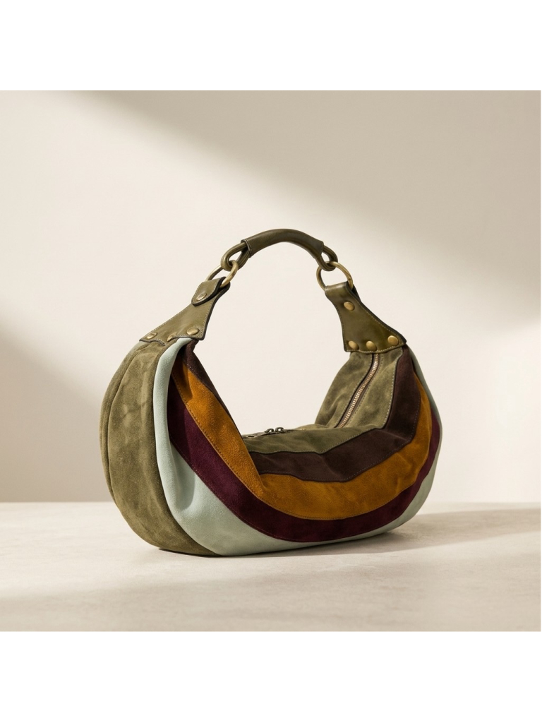 Patricia Nash Bente Hobo - Suede Color Block Hobo